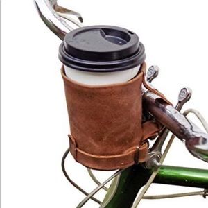 Bicycle Leather Cup Holder